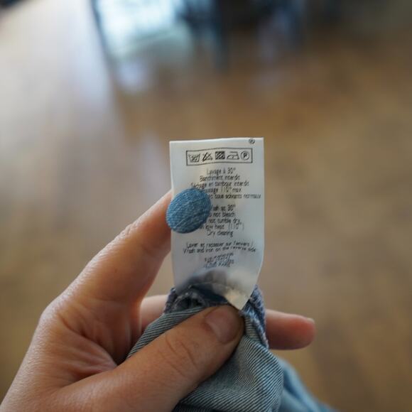 Sezane Wide Leg High Rise Jeans Size 34/ US 2 High‎ Waist Light Wash Denim - Picture 5 of 7